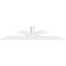 Ekena Millwork Richland Architectural Grade PVC Gable Bracket, 108"W x 22 1/2"H x 6"D x 6"F, 5/12 Pitch GBP108X23X0606RIC00 - alternate 3